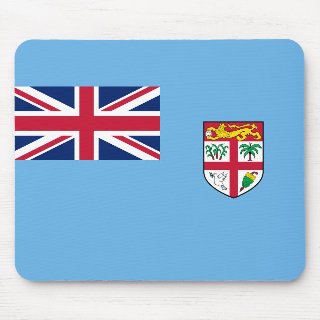 Fidschi-Flagge (Fidschi) Mousepad (Vorne)