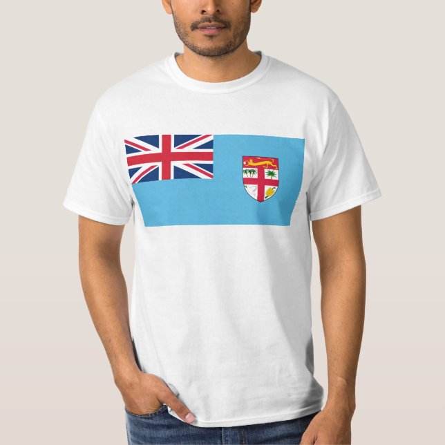 Fidschi-Flagge FJ T-Shirt (Vorderseite)