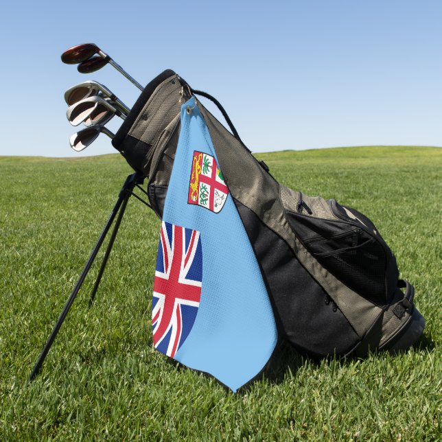 Fidschi-Flagge Golfhandtuch (Gras)