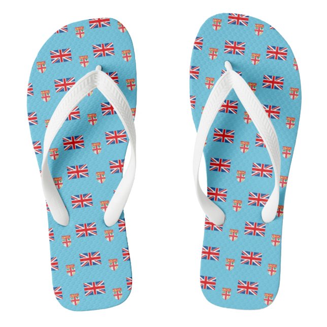 Fidschi-Flagge —.png Flip Flops (Fußbett)