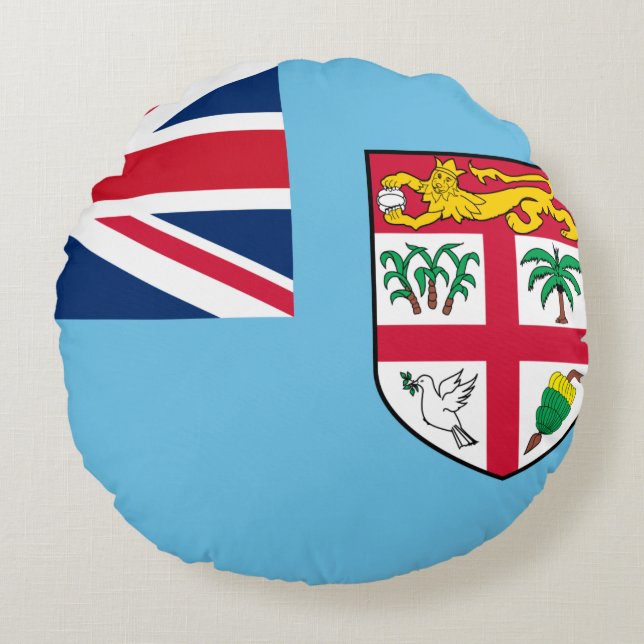 Fidschi-Flagge Rundes Kissen (Vorderseite)