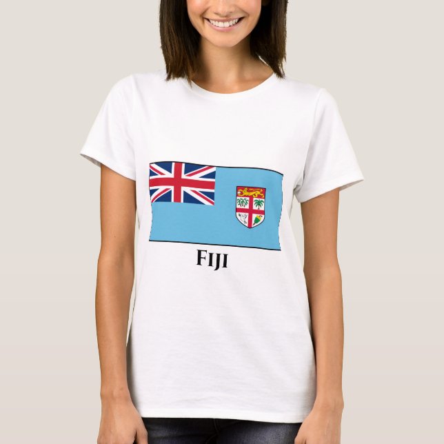 Fidschi-Flagge T-Shirt (Vorderseite)