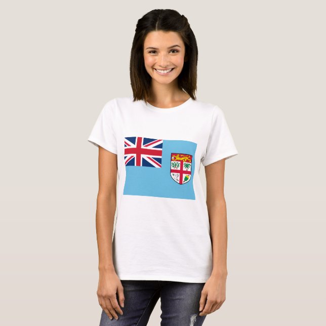 Fidschi-Flagge T-Shirt (Vorne ganz)