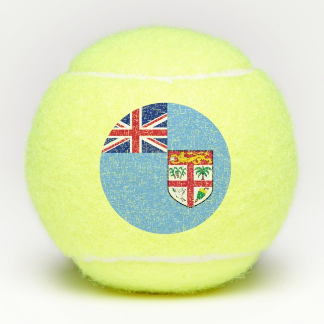 Fidschi-Flagge Tennisbälle (Vorderseite)