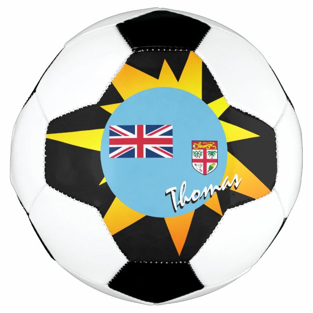 Fidschi-Fußball und Fidschi-Flagge / BANG Fußball (Vorderseite)