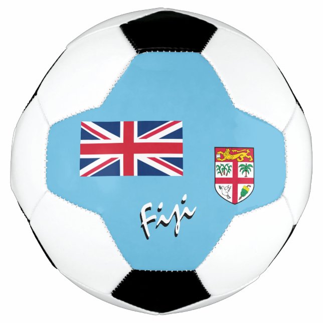 Fidschi-Fußball und Fidschi-Flagge / Sport Fußball (Vorderseite)