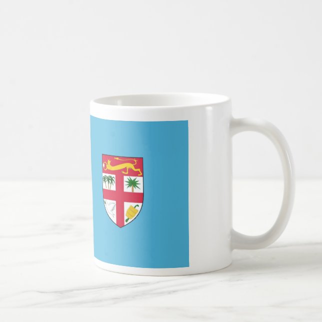 Fidschi-Landesflaggetextname Kaffeetasse (Rechts)