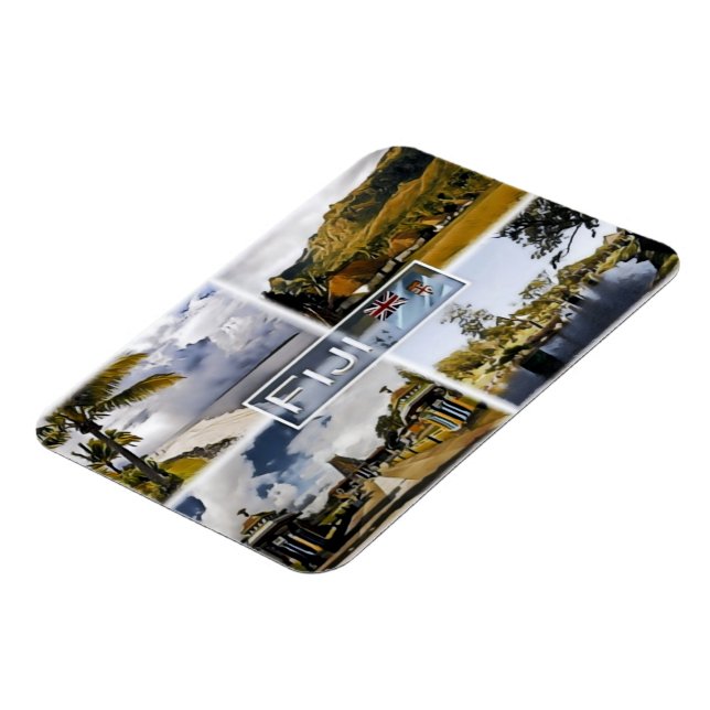 Fidschi - Mosaik - Magnet (Linke Seite)