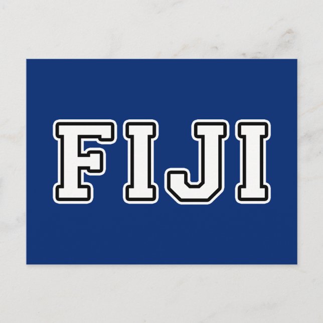 Fidschi Postkarte (Vorderseite)