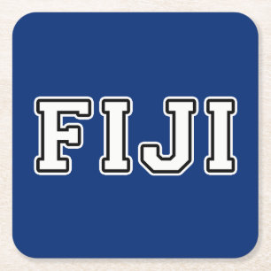 Fidschi Rechteckiger Pappuntersetzer