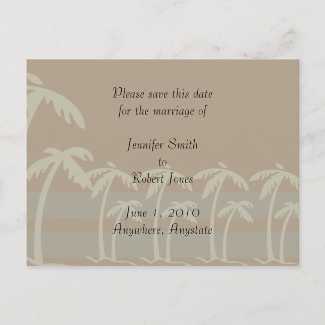 Fidschi Save the Date, Postkarte (Vorderseite)