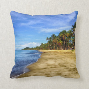 Fidschi-Strand-blauer Himmel-dekoratives Kissen