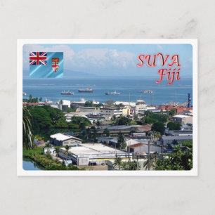 Fidschi - Suva Stadt - Walu Bay Industria - Postkarte