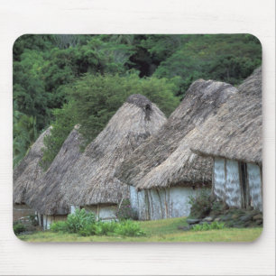 Fidschi, Viti, Traditionelle Hüttenhäuser. Mousepad