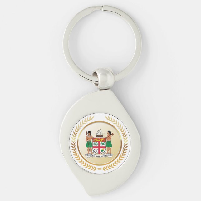 Fidschi-Wappen Schlüsselanhänger (Vorderseite)