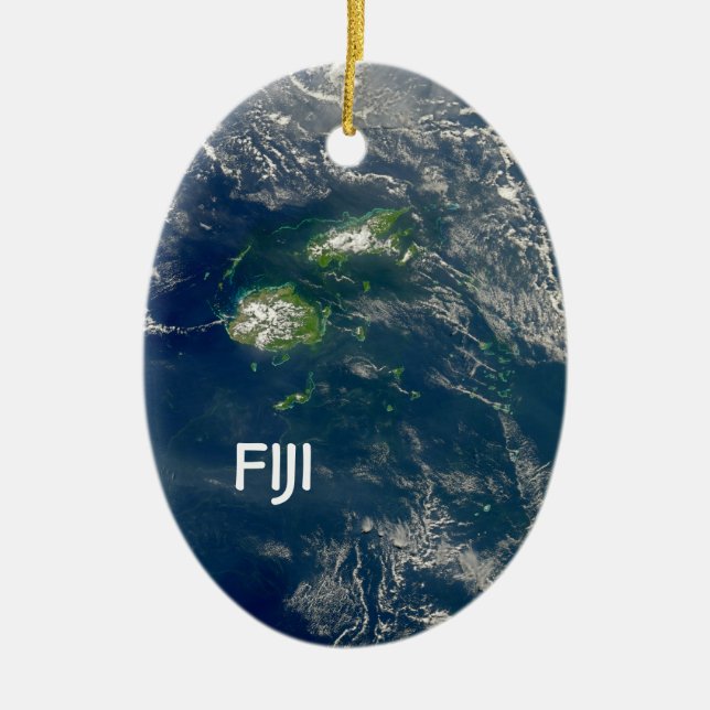 Fidschi-Weihnachtsverzierung Keramikornament (Vorne)