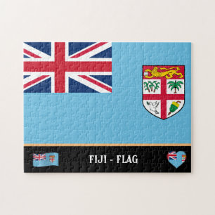 Fidschian Flag & Fijian Country / Fidschi-Inseln