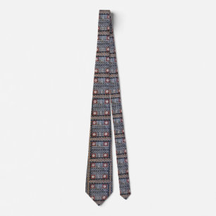FidschiTapa Barkcloth Druck-Krawatte Krawatte