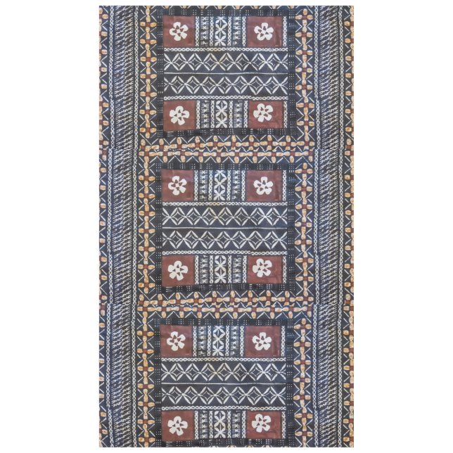 FidschiTapa Barkcloth Druck-Tischdecke Tischdecke (Vorderseite)