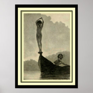 Fidus "Tauchen" 12 x 16 Kunst Nouveau Druck Poster