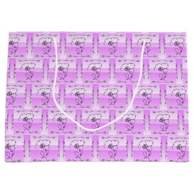 Fieberbeutel Beauty Lavender Horizontal Große Geschenktüte (Vorderseite)