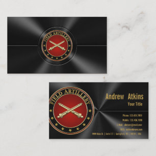 Field Artillery Branch Insignia Sonderausgabe Visitenkarte