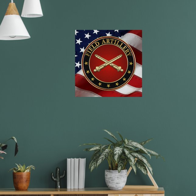 Field Artillery Branch Insignia Special Edition Poster (Wohnzimmer 1)
