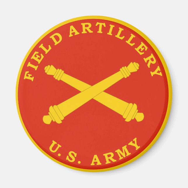Field Artillery Siegel Plaque Magnet (Vorne)