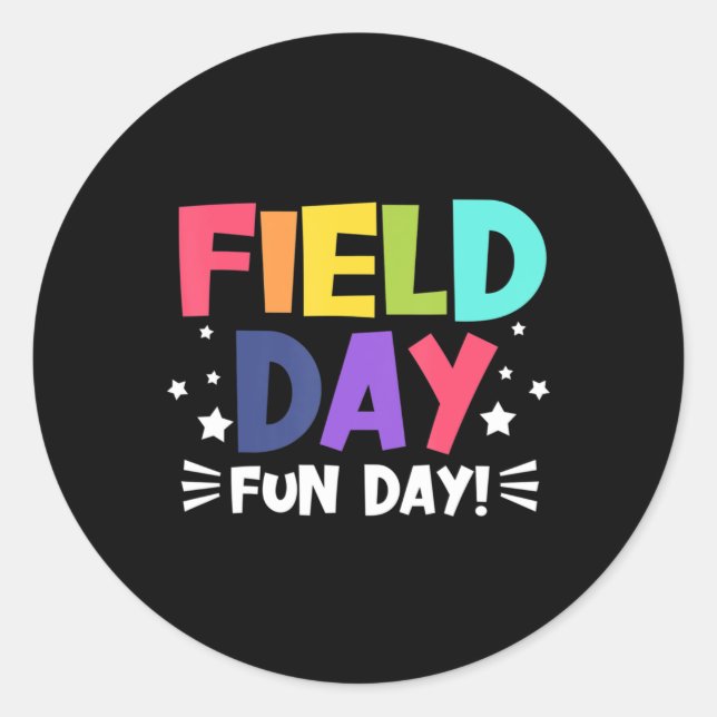 Field Day 2022 Field Trip Fun Day Boys Girls Stude Runder Aufkleber (Vorderseite)