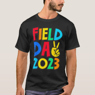 Field Day 2023 Friedenszeichen Schulausflug Lehrer T-Shirt