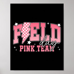 Field Day 2025 Pinke Team-Ausflug-Farbteam-Tee Poster