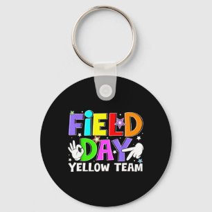 Field Day Gelbes Team Lasst Die Spiele Beginnen Se Schlüsselanhänger