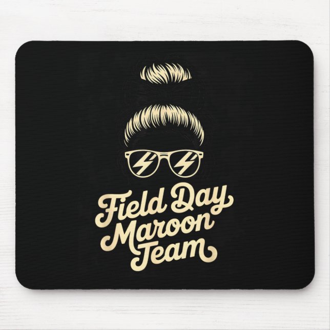 Field Day Maroon Team Fußballturnier Lehrer Mousepad (Vorne)