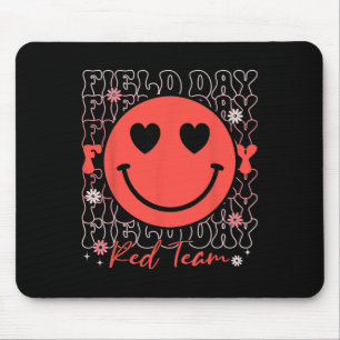 Field Day Rote Team Lächeln Gesicht Field Day Spie Mousepad