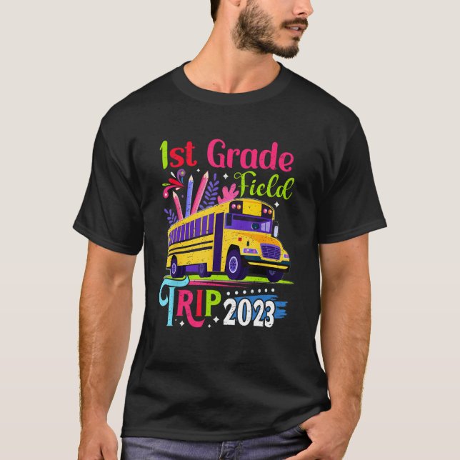 Field Day Trip 2023 Matching First Grade Students  T-Shirt (Vorderseite)