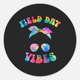 Field Day Vibes Shirt für Lehrer Kinder glückliche Runder Aufkleber