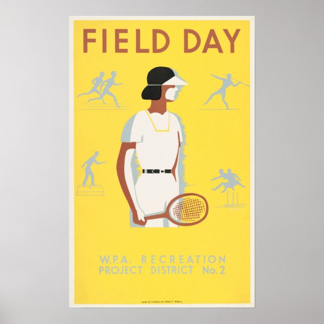 FIELD DAY WPA Recreation Project America Vintag Poster (Vorne)