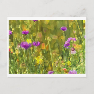 Field Flowers Postcard Postkarte