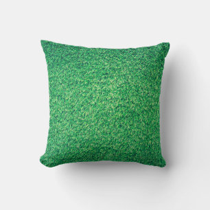 Field grass green lawn texture kissen