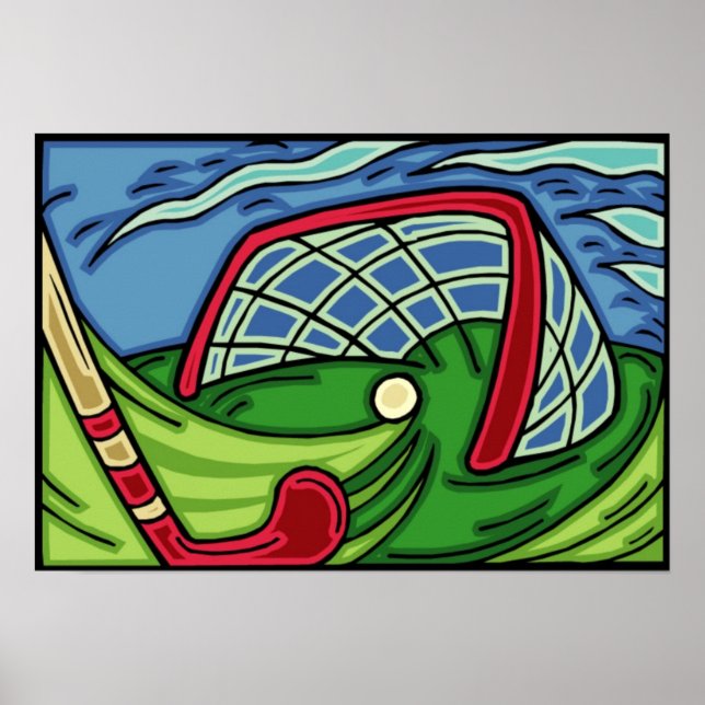 Field Hockey Art Posters Poster (Vorne)