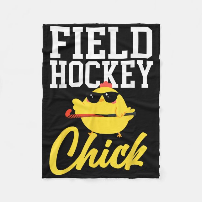 Field Hockey Chicken Field Hockey Chick _1  Fleecedecke (Vorderseite)