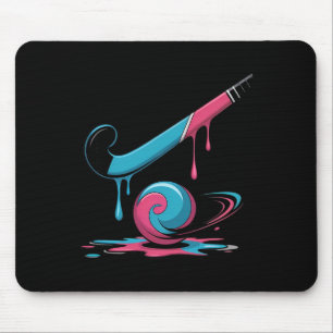 Field Hockey Drip für Spieler Mousepad
