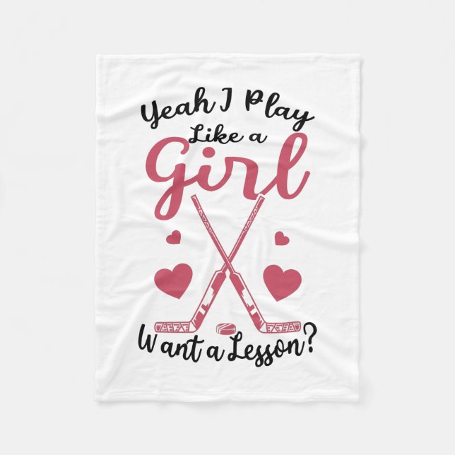 FIELD HOCKEY GIRLS FLEECEDECKE (Vorderseite)