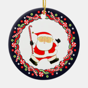 Field Hockey Gite Cadeau en céramique ornement