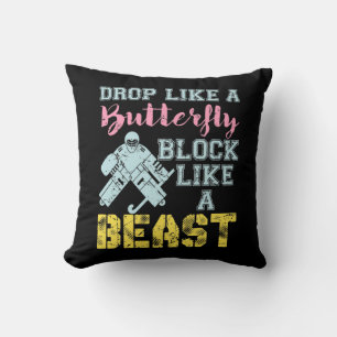 Field Hockey Goalie Block wie eine Bestie Kissen