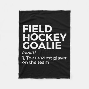 Field Hockey Goalie Definition Männer Frauen Fleecedecke