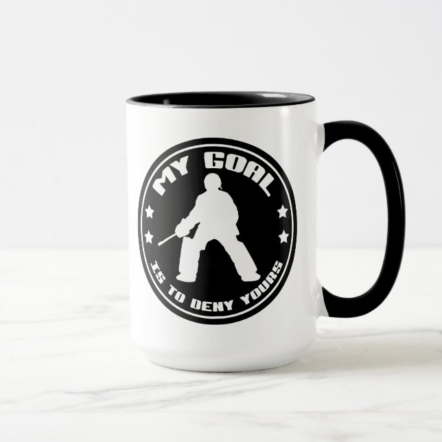 Field Hockey Goalie 'My Goal' Tasse (Rechts)