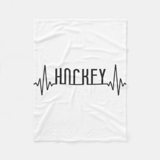 Field Hockey Heartbeat Hockey _1  Fleecedecke
