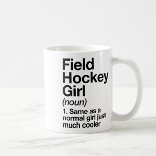 Field Hockey Mädchen Definition Lustig und Sy Spor Kaffeetasse