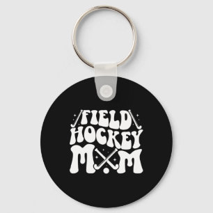 Field Hockey Mama Groovy Mama eines Field Hockey S Schlüsselanhänger